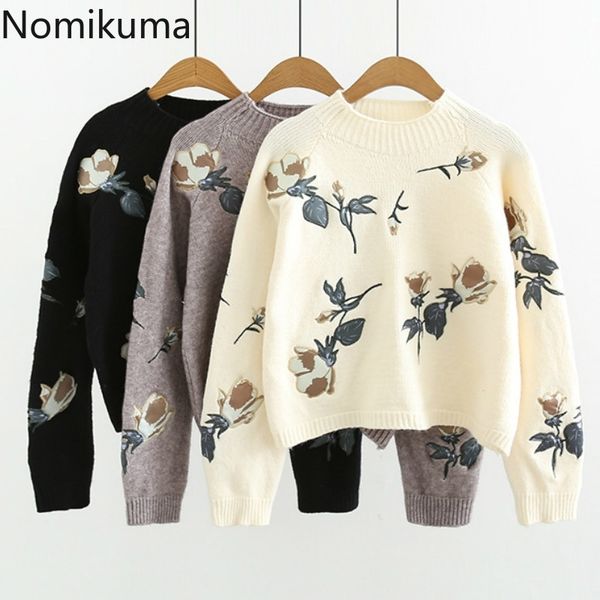 nomikuma flower embroidery vintage sweaters women o neck long sleeve casual retro pullover jumpers autumn sueter mujer 3d637 210514, White;black
nomikuma flower embroidery vintage sweaters women o neck long sleeve casual retro pullover jumpers autumn sueter mujer 3d637 210514, White;black