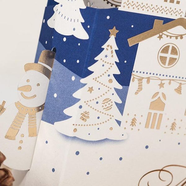 greeting cards merry christmas with envelopes and snow m68e