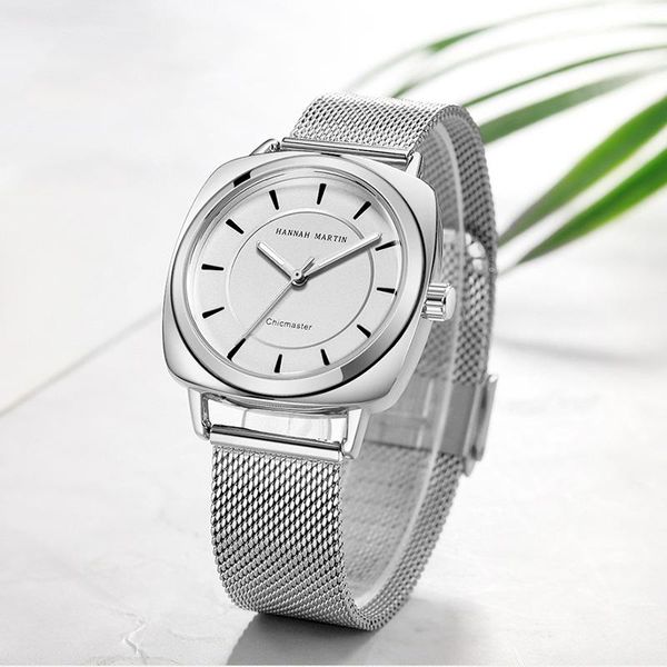wristwatches fashion silver watch for women square quartz ladies simple dress steel mesh female clock, Slivery;brown
wristwatches fashion silver watch for women square quartz ladies simple dress steel mesh female clock, Slivery;brown