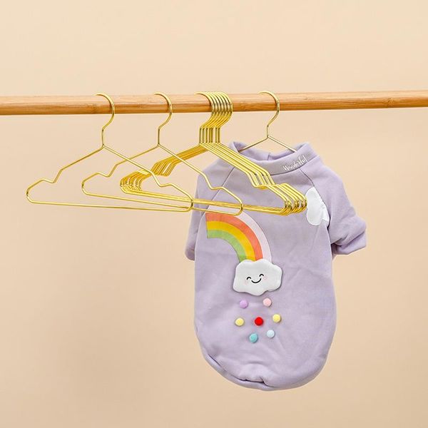 strong metal wire pet hangers small clothes for dog cat, gold shirts hanger with grooves & racks
strong metal wire pet hangers small clothes for dog cat, gold shirts hanger with grooves & racks