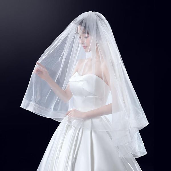 bridal veils womens 2t short tulle wedding with comb two layers white/ivory veil, Black
bridal veils womens 2t short tulle wedding with comb two layers white/ivory veil, Black