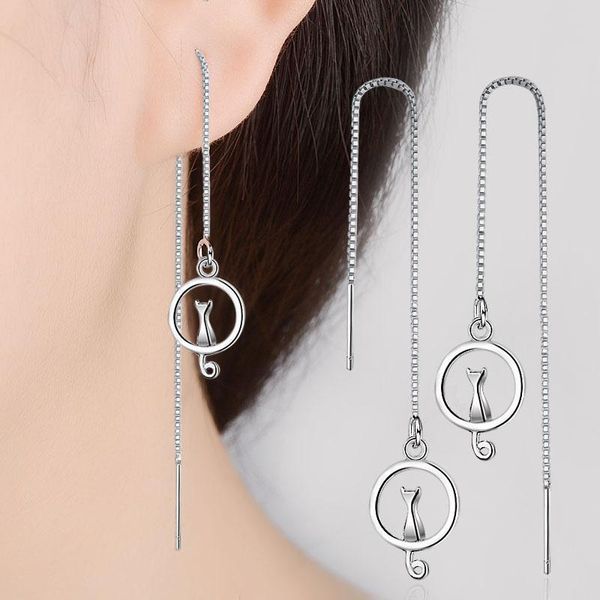 dangle & chandelier muye 925 sterling silver cute cat drop earrings tassel ear line for women's girl's fine wedding jewelry
dangle & chandelier muye 925 sterling silver cute cat drop earrings tassel ear line for women's girl's fine wedding jewelry