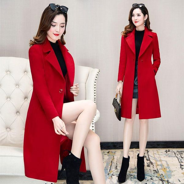 woolen overcoat women's slim and autumn winter 2021 fashion temperament thickening wholesale wool & blends, Black
woolen overcoat women's slim and autumn winter 2021 fashion temperament thickening wholesale wool & blends, Black