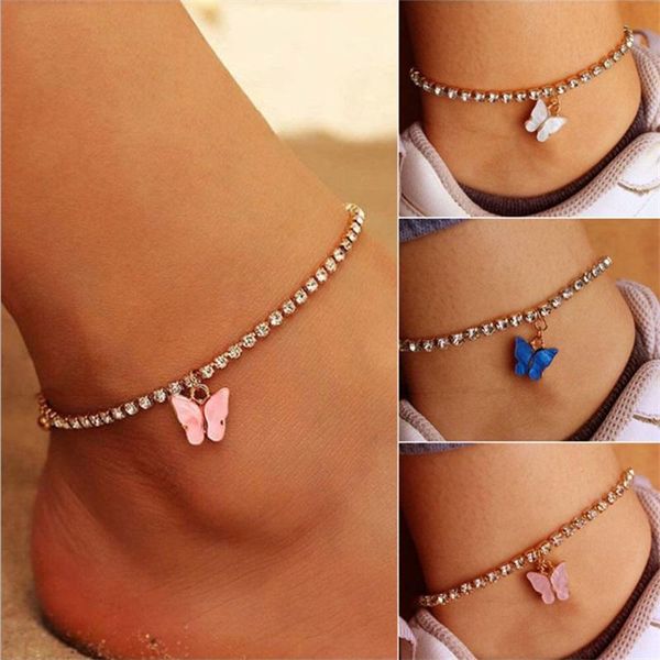fashion sweet cute butterfly anklet rhinestone crystal bracelet boho beach acrylic anklets for women sandals foot bracelets female jewelry, Red;blue
fashion sweet cute butterfly anklet rhinestone crystal bracelet boho beach acrylic anklets for women sandals foot bracelets female jewelry, Red;blue