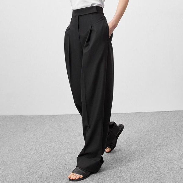 women's pants & capris 2021 spring and summer black mopping trousers loose high waist pockets drape leisurely comfortable wide leg wome, Black;white
women's pants & capris 2021 spring and summer black mopping trousers loose high waist pockets drape leisurely comfortable wide leg wome, Black;white