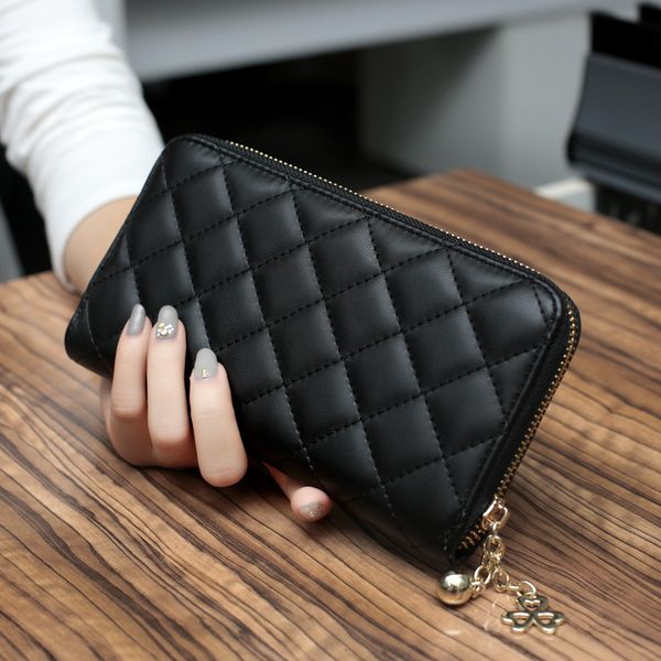 bag handbag 2021 korean lingge long women's purse zipper large capacity hand multi card wallet mobile phone, Black;red
bag handbag 2021 korean lingge long women's purse zipper large capacity hand multi card wallet mobile phone, Black;red