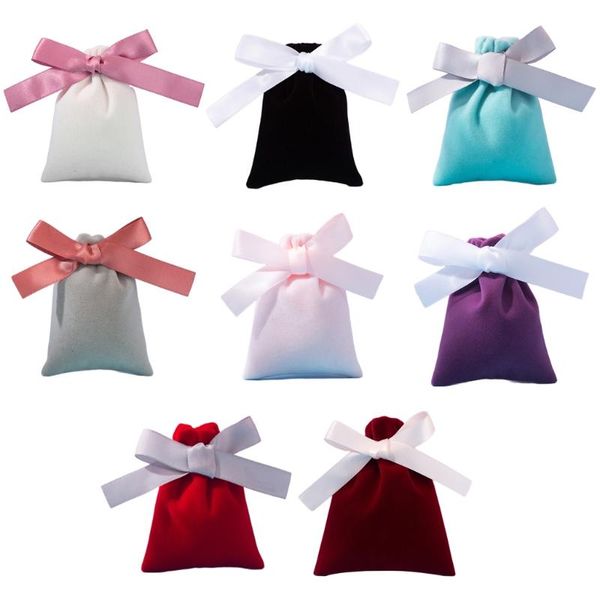 jewelry pouches, bags n58f 50pcs 7x9cm velvet with ribbon flannel pouches gift packing decor, Pink;blue
jewelry pouches, bags n58f 50pcs 7x9cm velvet with ribbon flannel pouches gift packing decor, Pink;blue