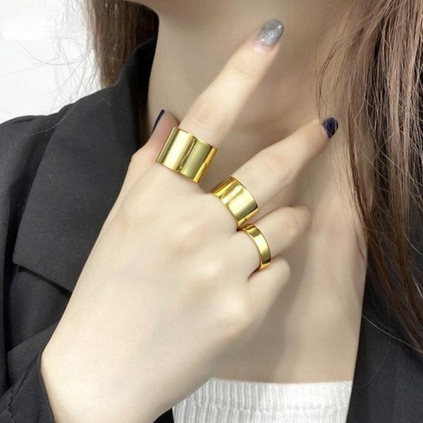 cluster rings minimalist 925 sterling silver smooth ins fashion creative width geometric birthday party jewelry gifts for women, Golden;silver
cluster rings minimalist 925 sterling silver smooth ins fashion creative width geometric birthday party jewelry gifts for women, Golden;silver