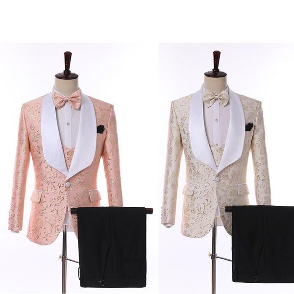 men's suits & blazers (jacket+pant+vest )tailor-made men jacquard year party suit set 3 piece grooms wedding for man 2021 slim fit cust, White;black
men's suits & blazers (jacket+pant+vest )tailor-made men jacquard year party suit set 3 piece grooms wedding for man 2021 slim fit cust, White;black