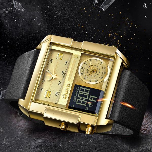 wristwatches oulm multifunctional waterproof man's casual hardlex mirror digital watch men chronograph, 24-hour, Slivery;brown
wristwatches oulm multifunctional waterproof man's casual hardlex mirror digital watch men chronograph, 24-hour, Slivery;brown
