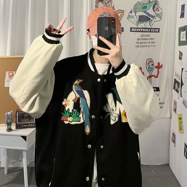 2021 autumn fashion brand embroidered youth baseball et flying hip hop et men's, Black;brown
2021 autumn fashion brand embroidered youth baseball et flying hip hop et men's, Black;brown