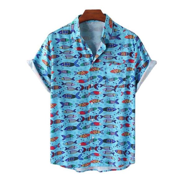 men's casual shirts fashion shirt marine animal print loose lapel hawaiian short sleeve 2021 latest british style street wear -3xl, White;black
men's casual shirts fashion shirt marine animal print loose lapel hawaiian short sleeve 2021 latest british style street wear -3xl, White;black