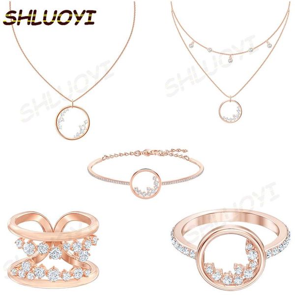 chains 2021 fashion lady jewelry glamorous snowflake crystal collection rose gold round set necklace decoration romantic gift, Silver
chains 2021 fashion lady jewelry glamorous snowflake crystal collection rose gold round set necklace decoration romantic gift, Silver