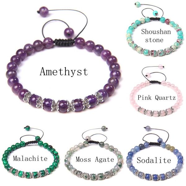 beaded, strands natural stone beads braided chakra bracelet adjustable 6mm purple amethysts beaded for women men yoga jewelry gift, Black
beaded, strands natural stone beads braided chakra bracelet adjustable 6mm purple amethysts beaded for women men yoga jewelry gift, Black