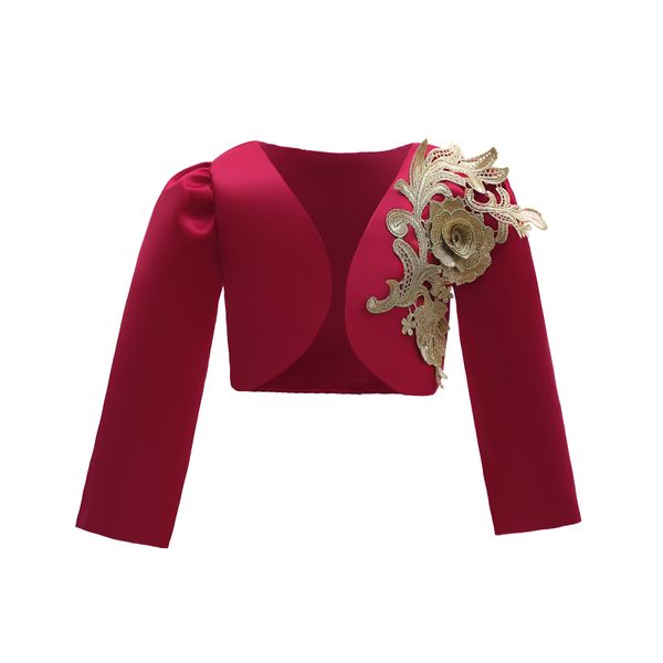Spring Autumn Flower Baby Girls Long Sleeve Embroidered Wedding Bridesmaid Birthday Party Jacket Kids Outerwear Girls Clothes, Winer
Spring Autumn Flower Baby Girls Long Sleeve Embroidered Wedding Bridesmaid Birthday Party Jacket Kids Outerwear Girls Clothes, Winer