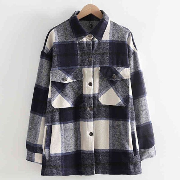 paris girl autumn vintage female blouse fashion loose cotton tweed plaid shirt jacket womens and blouses 210524, White
paris girl autumn vintage female blouse fashion loose cotton tweed plaid shirt jacket womens and blouses 210524, White