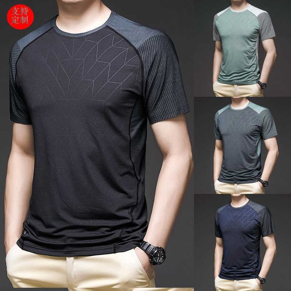 summer men's t-shirt outdoor sports fitns busins leisure round neck ice silk half sleeve, White;black
summer men's t-shirt outdoor sports fitns busins leisure round neck ice silk half sleeve, White;black