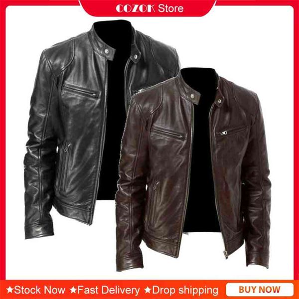 Fashion Leather Men's Slim Fit Stand Collar PU Male Anti-wind Motorcycle Lapel Diagonal Zipper ets Men S-5XL, Black
Fashion Leather Men's Slim Fit Stand Collar PU Male Anti-wind Motorcycle Lapel Diagonal Zipper ets Men S-5XL, Black