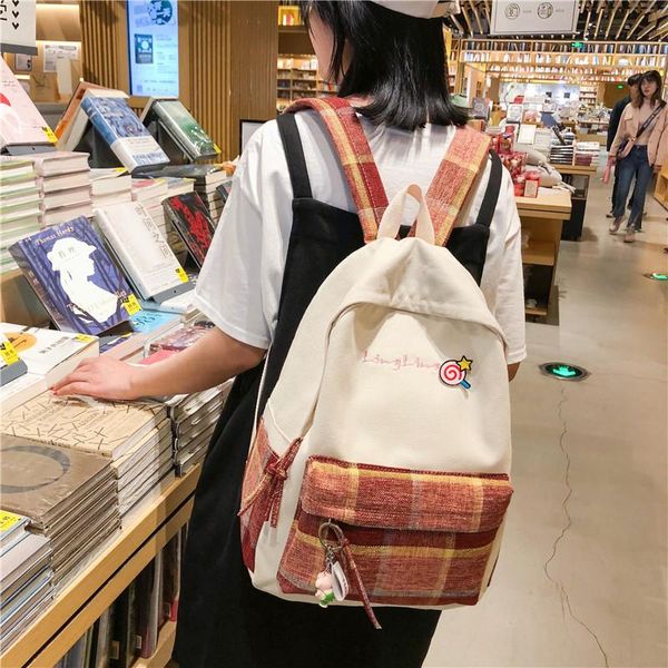 outdoor bags ancient sense girl bag high school ins wind college students campus backpack plaid two-shoulder female sen department
outdoor bags ancient sense girl bag high school ins wind college students campus backpack plaid two-shoulder female sen department