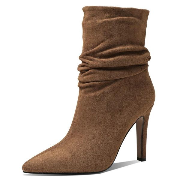 boots suede leather pleated ankle lady fashion pointed toe lazy shoes women black white brown short plus size 43
boots suede leather pleated ankle lady fashion pointed toe lazy shoes women black white brown short plus size 43