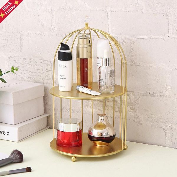 gold iron art makeup organizer box double-layer make up storage pactical cosmetic deskperfume display rack boxes & bins
gold iron art makeup organizer box double-layer make up storage pactical cosmetic deskperfume display rack boxes & bins