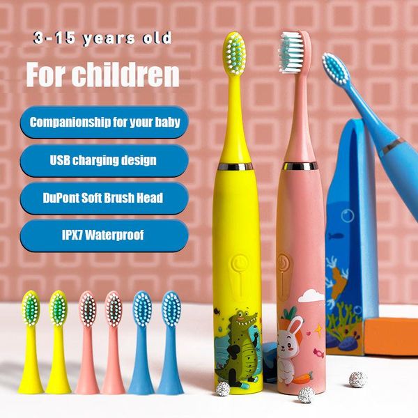 3-12 years old children electric toothbrush usb charger cute cartoon pattern kids tooth brush with 6 replacement heads smart
3-12 years old children electric toothbrush usb charger cute cartoon pattern kids tooth brush with 6 replacement heads smart