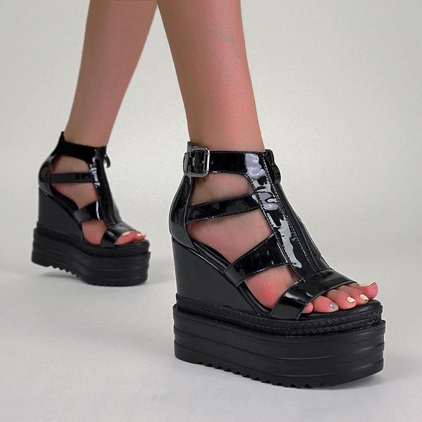 sandals preto branco 2021 summer patent leather women's shoes wedge super high-heel roman thin strap platform black women cwf
sandals preto branco 2021 summer patent leather women's shoes wedge super high-heel roman thin strap platform black women cwf