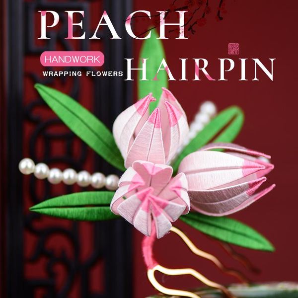 other arts and crafts peach hairpin diy kit hand-wrapped traditional for beginners hair accessories complete materials
other arts and crafts peach hairpin diy kit hand-wrapped traditional for beginners hair accessories complete materials