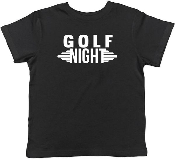 golf night childrens kids t-shirt boys girls men's t-shirts, White;black 
golf night childrens kids t-shirt boys girls men's t-shirts, White;black