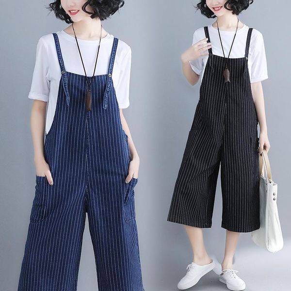 women's pants & capris high-waisted overalls jeans women loose and thin high-fashion striped pockets wide-leg dm001, Black;white
women's pants & capris high-waisted overalls jeans women loose and thin high-fashion striped pockets wide-leg dm001, Black;white