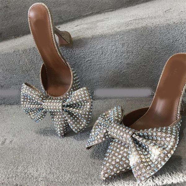 lady pointed toe glitter bowknot summer pumps crystal rhinestone party stiletto non-slip mule women shoes woman dress, Black
lady pointed toe glitter bowknot summer pumps crystal rhinestone party stiletto non-slip mule women shoes woman dress, Black