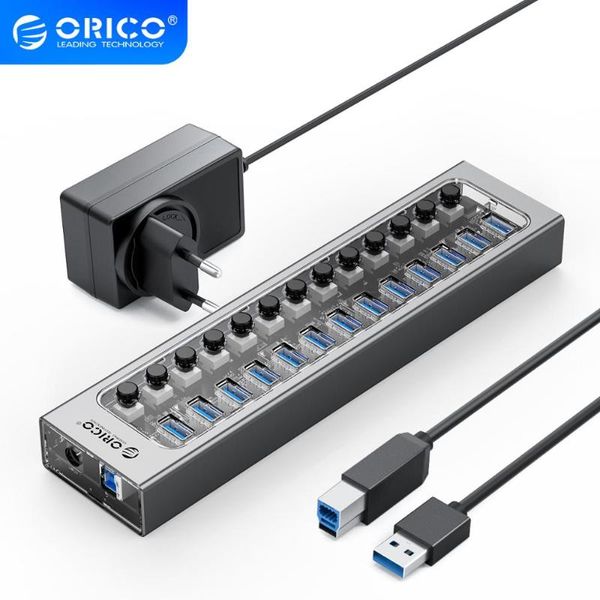 hubs orico industrial usb 3.0 hub 7/10/13/16 aluminum + transparent splitter on/off switch with 12v power adapter support charger
hubs orico industrial usb 3.0 hub 7/10/13/16 aluminum + transparent splitter on/off switch with 12v power adapter support charger