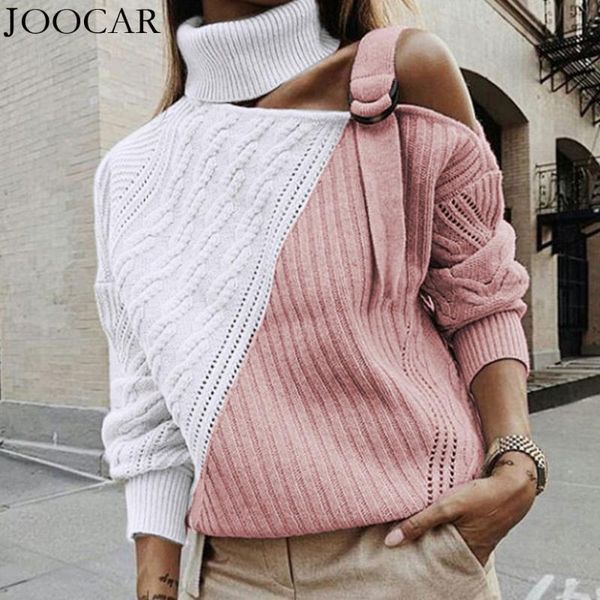 women's sweaters joocar 2021 high neck fashion women long sleeve autumn and winter sweater jc1554, White;black
women's sweaters joocar 2021 high neck fashion women long sleeve autumn and winter sweater jc1554, White;black