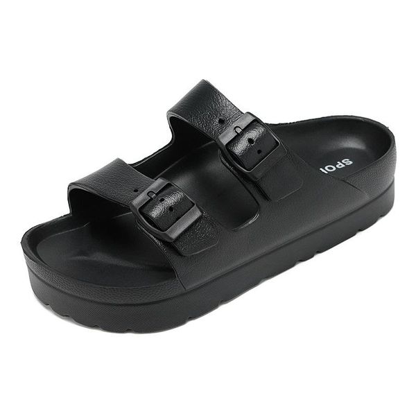 slippers women flat sandals with arch 2 strap adjustable double buckle slip on slides shoes non-slip eva sole lightweight flip flops, Black
slippers women flat sandals with arch 2 strap adjustable double buckle slip on slides shoes non-slip eva sole lightweight flip flops, Black