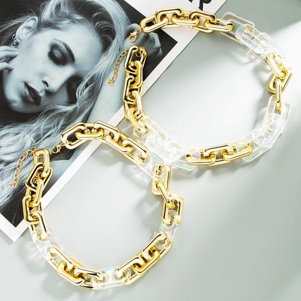 chains trendy colorful acrylicl metal ccb clavicle chain short choker necklace for women girls fashion hip-hop accessories, Silver
chains trendy colorful acrylicl metal ccb clavicle chain short choker necklace for women girls fashion hip-hop accessories, Silver