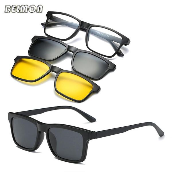 fashion sunglasses frames spectacle frame men women with 2 clip on polarized night vision magnetic glasses male optical eyeglasses rs482, Black
fashion sunglasses frames spectacle frame men women with 2 clip on polarized night vision magnetic glasses male optical eyeglasses rs482, Black