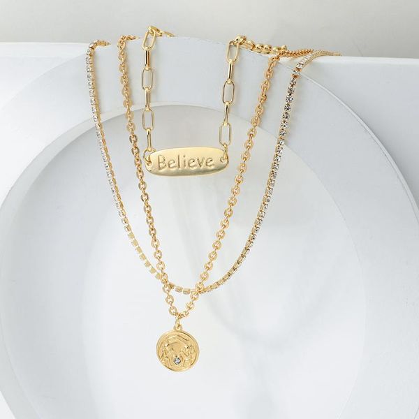 vintage multilayered women's necklaces round coin gold color bohemia fashion long pendant necklace 2021 jewelry chains, Silver
vintage multilayered women's necklaces round coin gold color bohemia fashion long pendant necklace 2021 jewelry chains, Silver