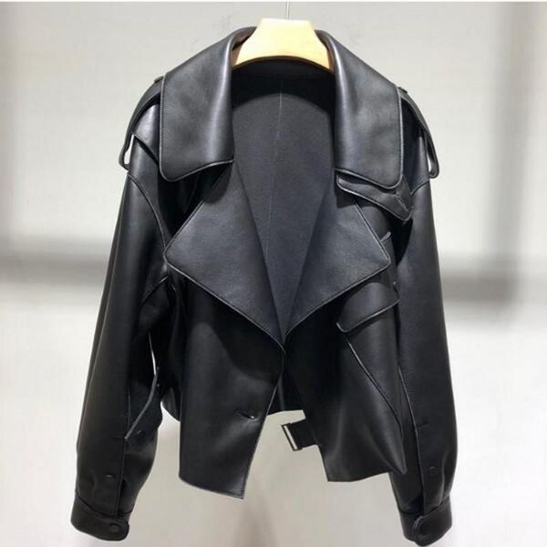 women's leather & faux sheepskin coats women genuine jacket turn down collar spring autumn fashion ladies natural outwear female 2021, Black
women's leather & faux sheepskin coats women genuine jacket turn down collar spring autumn fashion ladies natural outwear female 2021, Black