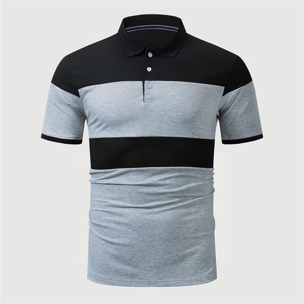 summer fashion short sleeve shirt mens polos pathwork casual sport blouse breathable cotton stitching polo clothing, White;black
summer fashion short sleeve shirt mens polos pathwork casual sport blouse breathable cotton stitching polo clothing, White;black