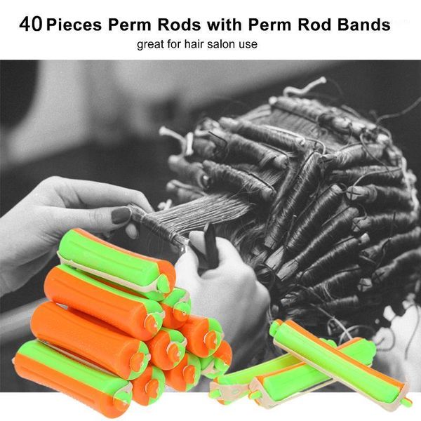 40pcs diy perm rods with rod bands cold wave perming curlers salon hair roller hairdressing styling tool1, Black
40pcs diy perm rods with rod bands cold wave perming curlers salon hair roller hairdressing styling tool1, Black