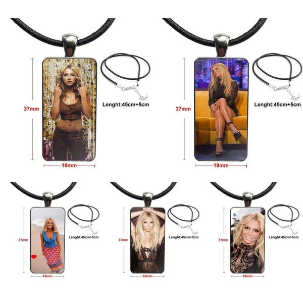 pendant necklaces britney spears for women christmas gift fashion glass cabochon rectangle necklace choker jewelry, Silver
pendant necklaces britney spears for women christmas gift fashion glass cabochon rectangle necklace choker jewelry, Silver