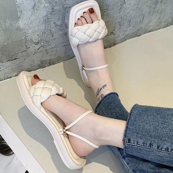 sandals fashion women braided summer ladies flats female square toe two wear slippers woman outside beach shoes size 35, Black
sandals fashion women braided summer ladies flats female square toe two wear slippers woman outside beach shoes size 35, Black