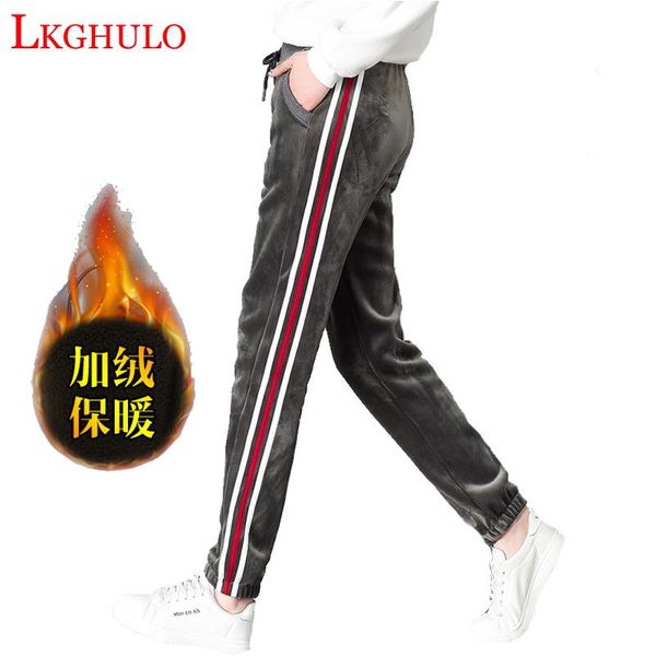 women's pants & capris gold velvet plus cashmere thick winter high waist elastic casual solid color warm trousers halen mujer w642, Black;white
women's pants & capris gold velvet plus cashmere thick winter high waist elastic casual solid color warm trousers halen mujer w642, Black;white