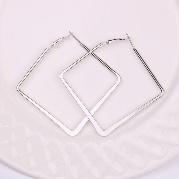 hoop & huggie square earring for women gold and silver color rhombus simple ear jewelry fashion gift party e0015, Golden;silver
hoop & huggie square earring for women gold and silver color rhombus simple ear jewelry fashion gift party e0015, Golden;silver