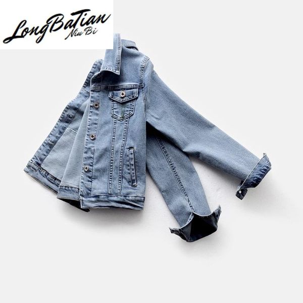 women's jackets spring elastic denim women vintage washed blue plus size slim outerwear female short jeans jacket coat chaqueta mujer, Black;brown
women's jackets spring elastic denim women vintage washed blue plus size slim outerwear female short jeans jacket coat chaqueta mujer, Black;brown