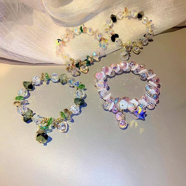 charm bracelets irregular crystal rhinestone heart star pendant korea summer sweet candy color elastic bracelet bangle for women, Golden;silver
charm bracelets irregular crystal rhinestone heart star pendant korea summer sweet candy color elastic bracelet bangle for women, Golden;silver