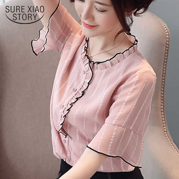 womens and blouses short sleeve chiffon blouse flare sleeve women shirts blusas mujer de moda plus size women 3393 50 210528, White
womens and blouses short sleeve chiffon blouse flare sleeve women shirts blusas mujer de moda plus size women 3393 50 210528, White