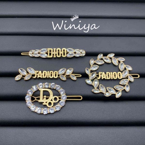 design jewelry hairpin dijia's new brass letter horse eye drill clip women's trendy headdress, Golden;silver
design jewelry hairpin dijia's new brass letter horse eye drill clip women's trendy headdress, Golden;silver