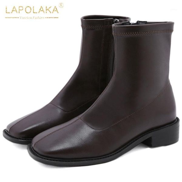 boots lapolaka design 2021 ankle women's spring autumn soft chunky heels blog square head office ladies short1, Black
boots lapolaka design 2021 ankle women's spring autumn soft chunky heels blog square head office ladies short1, Black