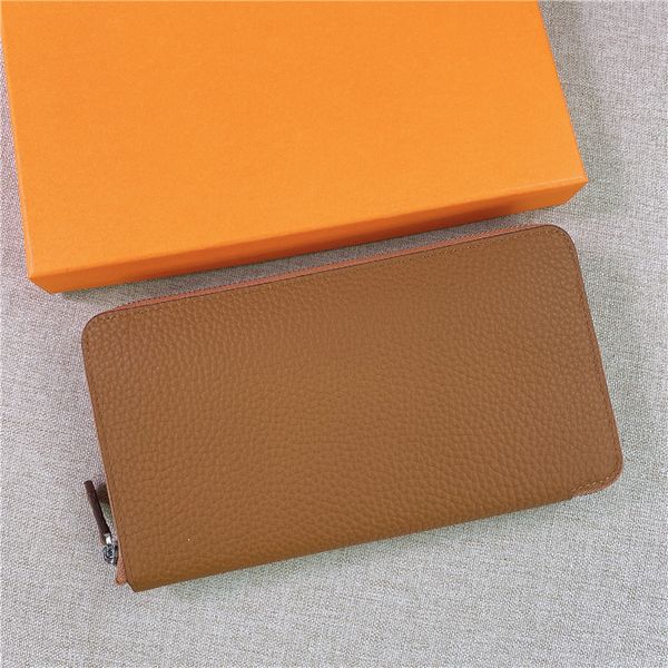 70% off design handbag 2021 new first layer cowhide long zipper clutch simple large capacity wallet purses and handbags luxury designer lkf1, Brown;gray
70% off design handbag 2021 new first layer cowhide long zipper clutch simple large capacity wallet purses and handbags luxury designer lkf1, Brown;gray